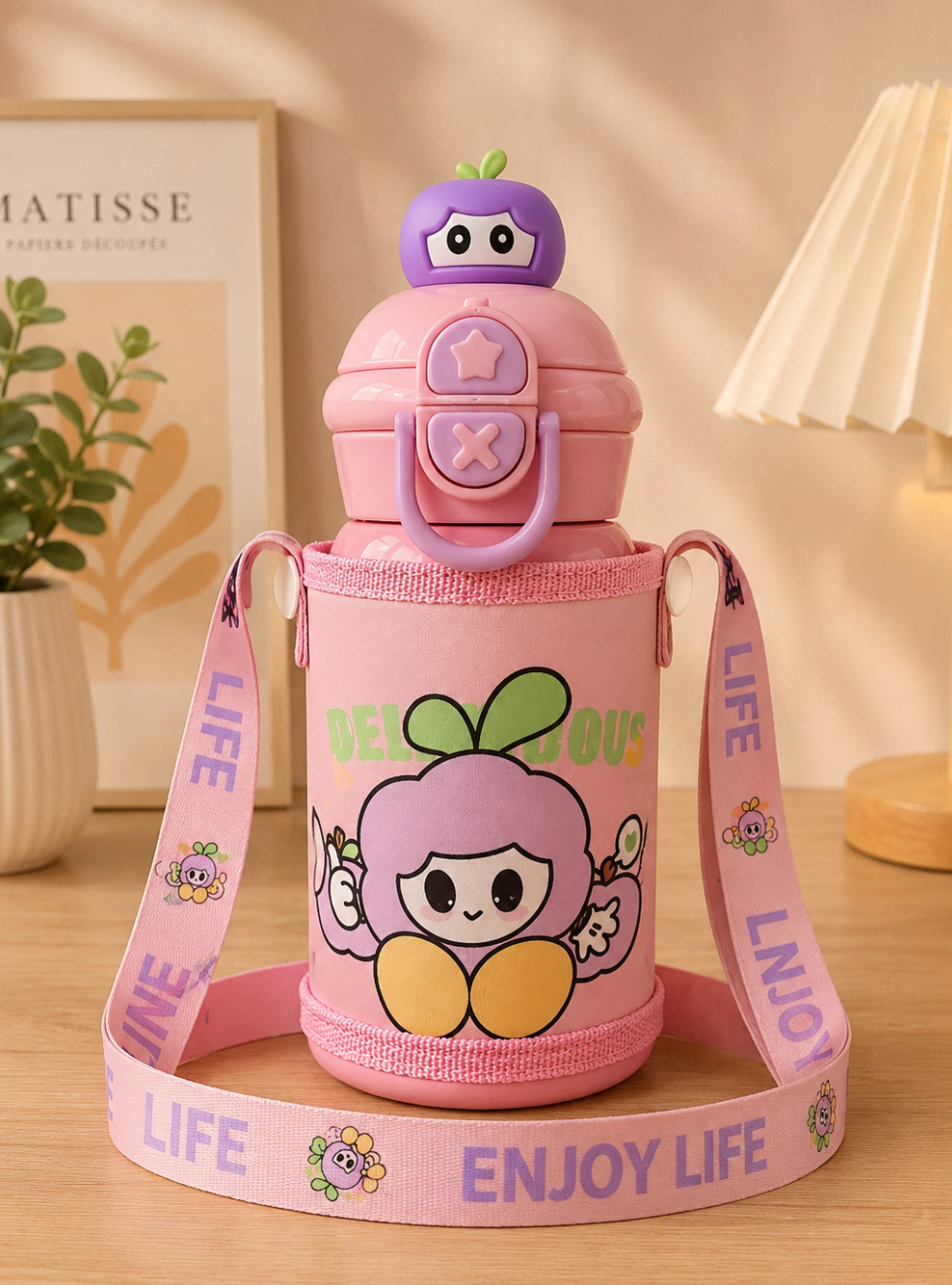 Botella de agua con funda 500ml
