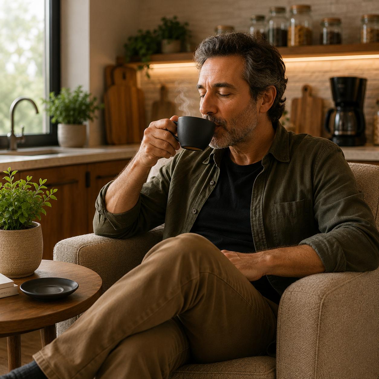 set de cafe 8 piezas negra durax