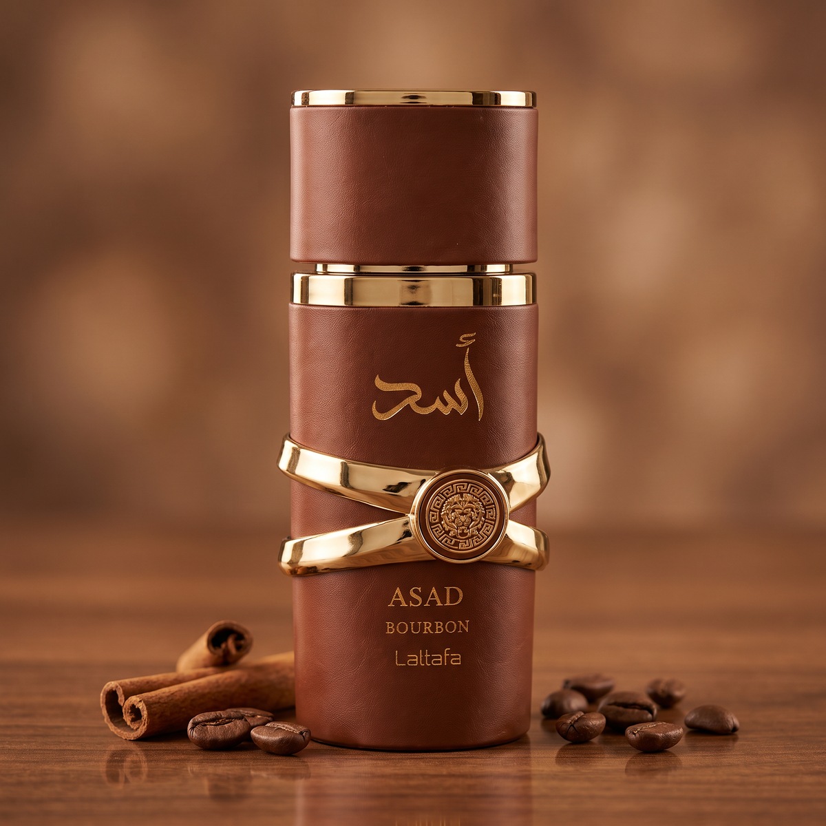 Perfume arabe Asad lattafa bourbon 50ml marron