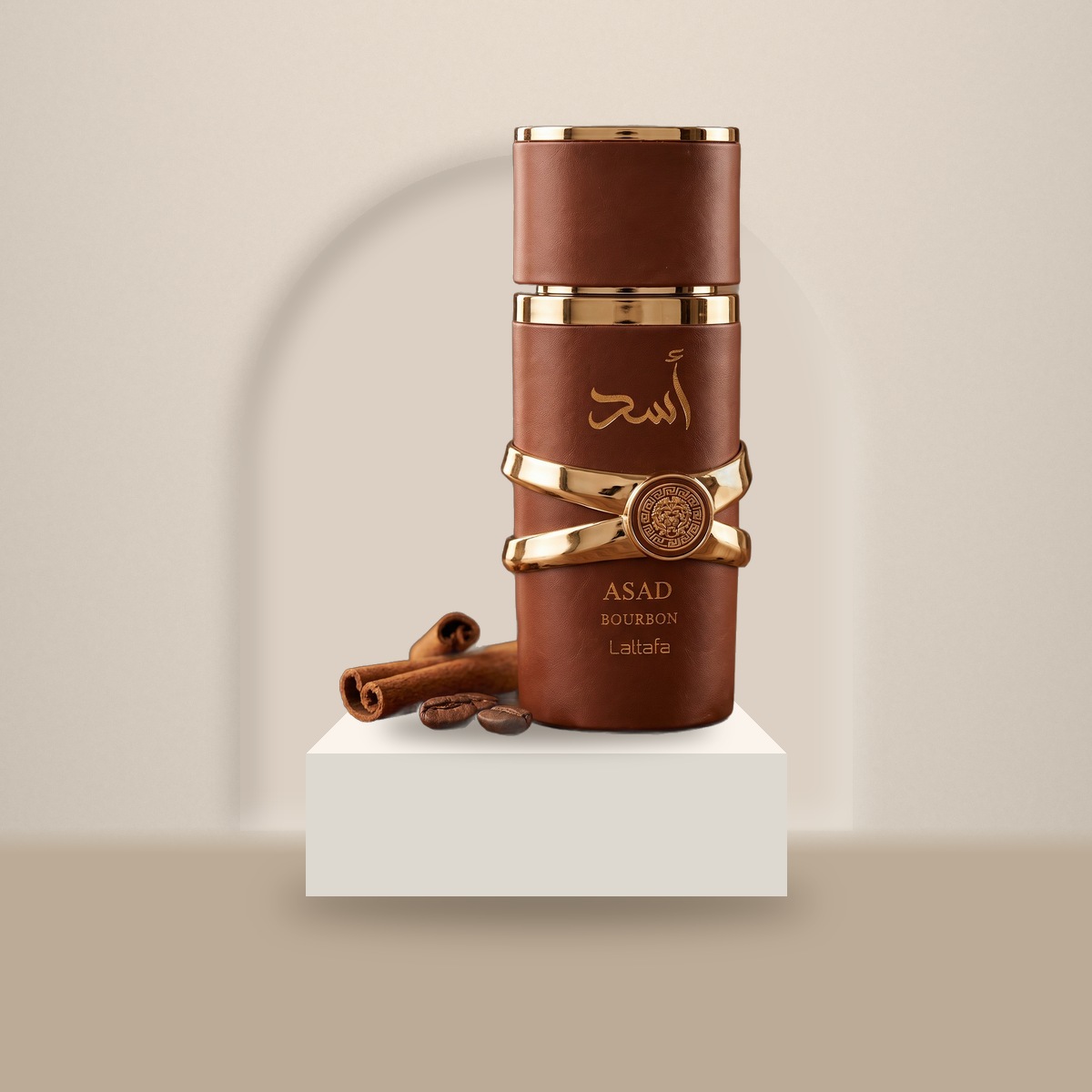 Perfume arabe Asad lattafa bourbon 50ml marron