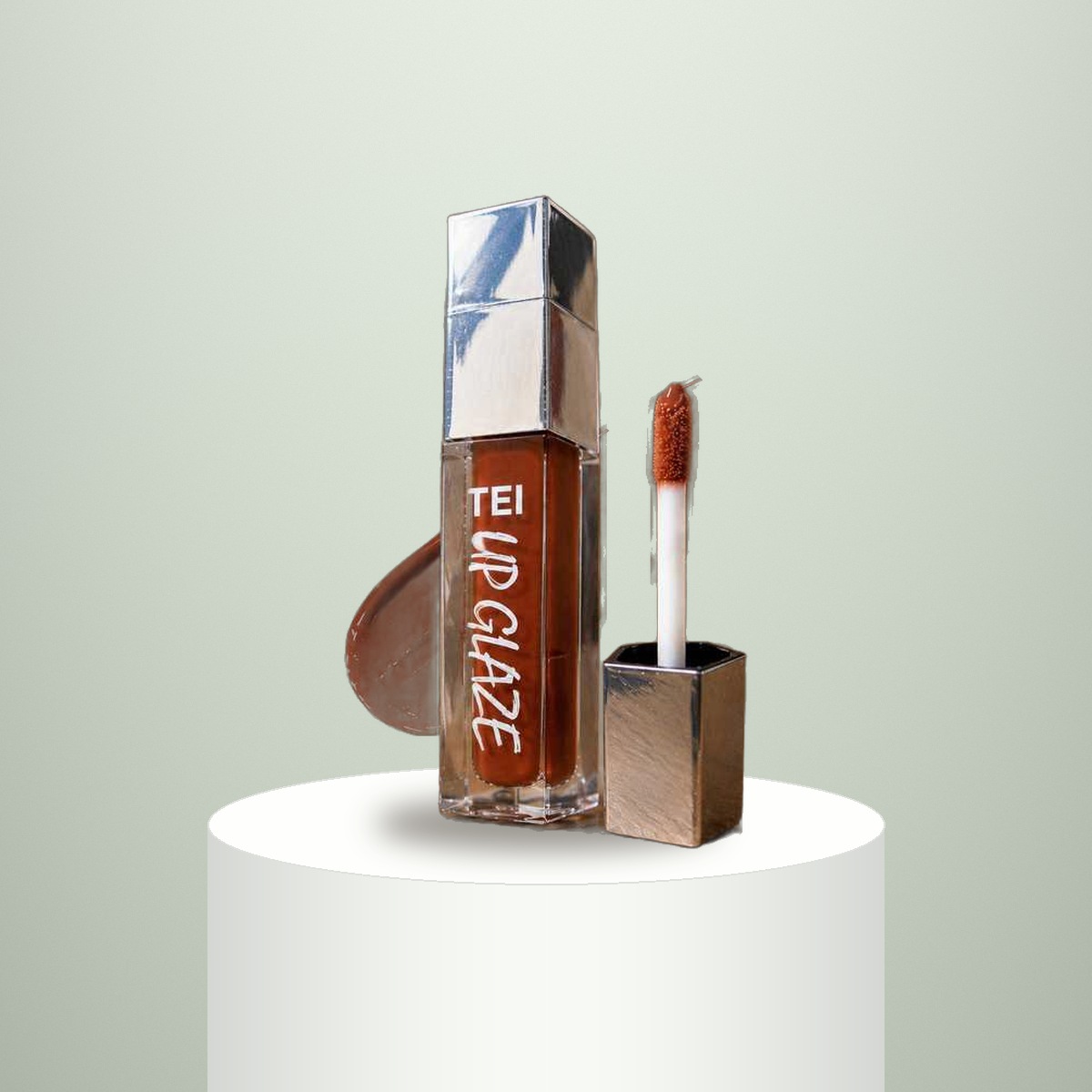 Labial Líquido Gloss Tei Up Glaze Tono Nude Marrón