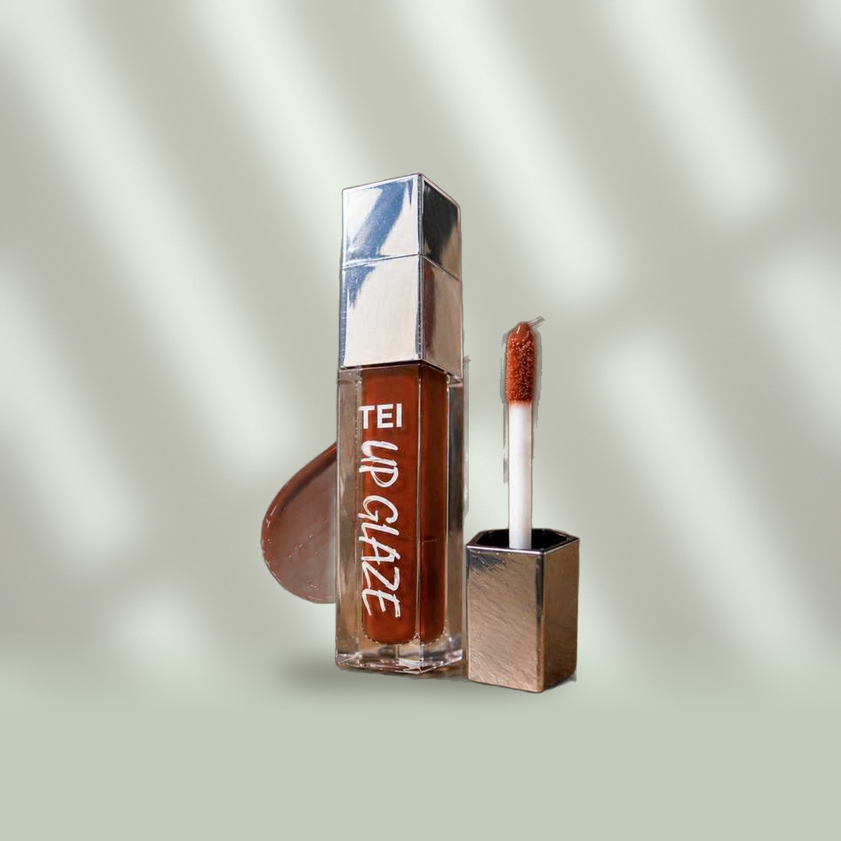Labial Líquido Gloss Tei Up Glaze Tono Nude Marrón