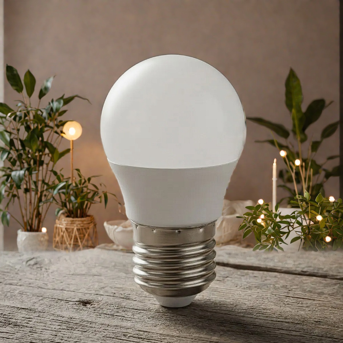 pack de 20 lamparas gota led 3w frias + guirnaldas