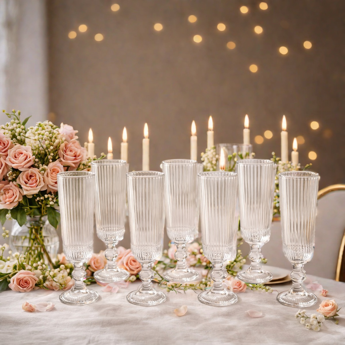 Copas de champagne set x6