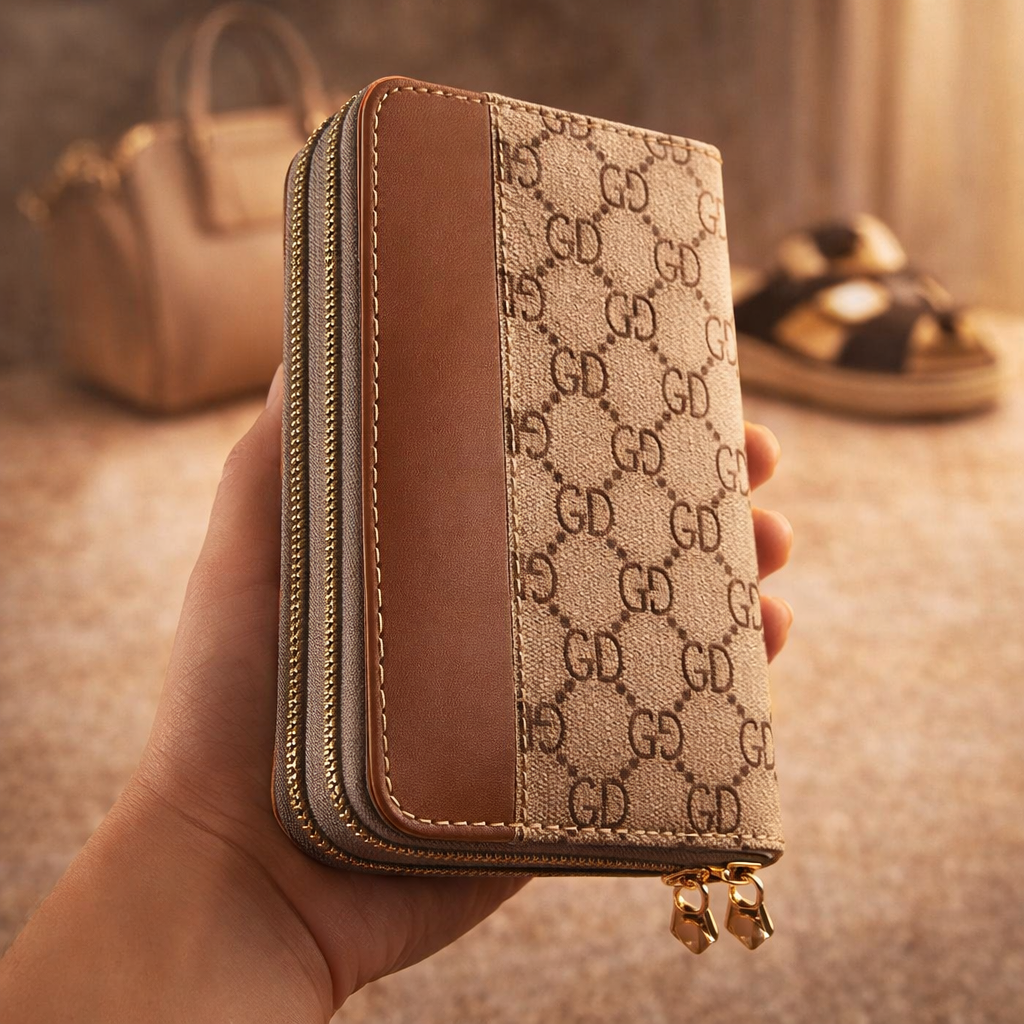 Billetera de mujer de 2 cierres