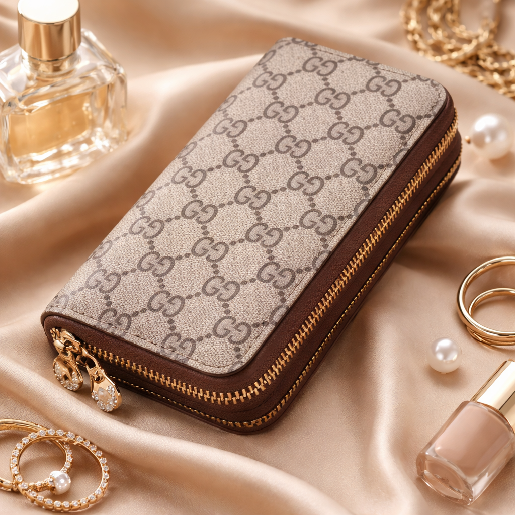 Billetera de mujer de 2 cierres