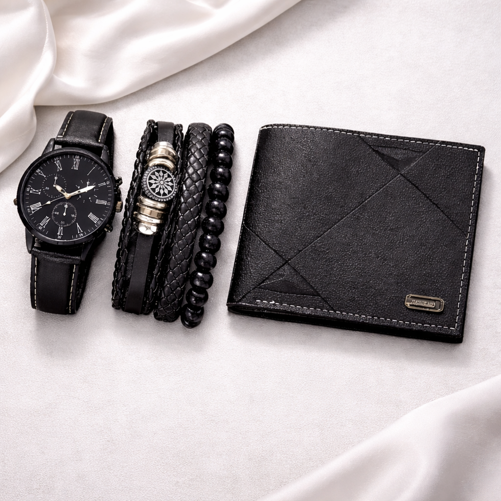 billetera con accesorios