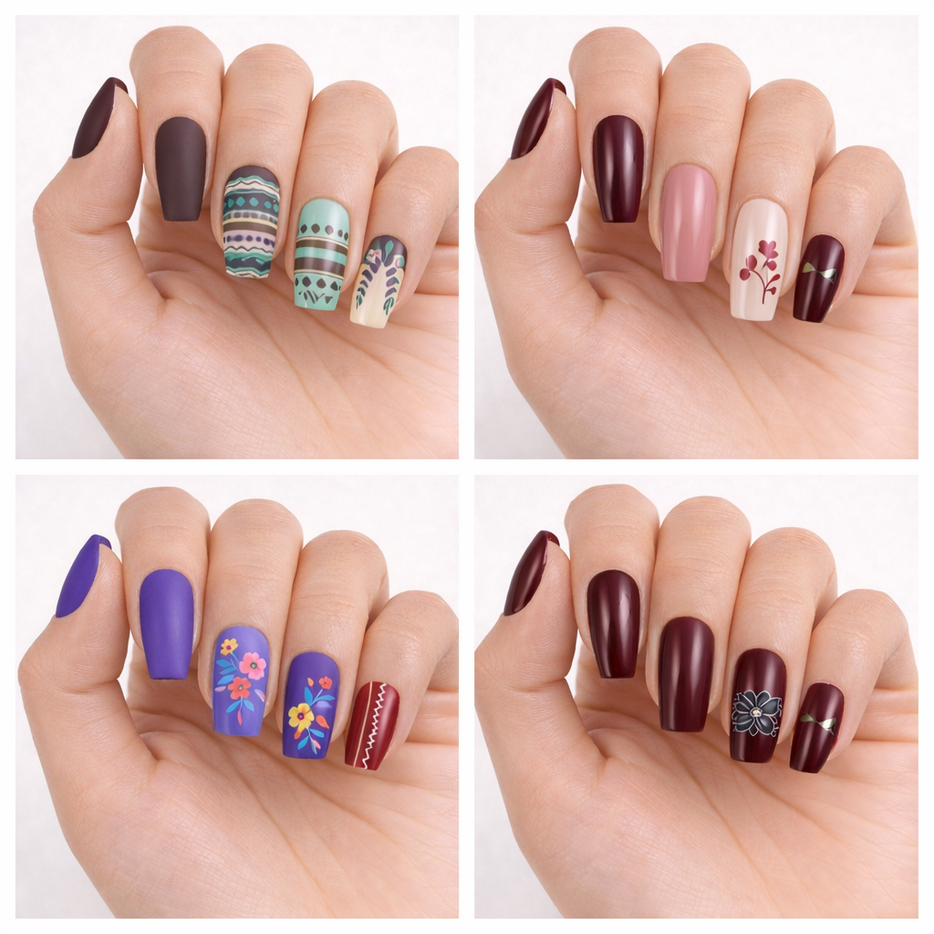 Uñas postizas por juego.